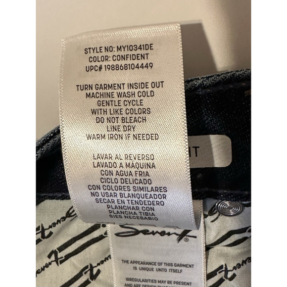 Seven7 Jeans High Rise Loose Straight Womens 16 Blue Distressed Denim NWT NEW - Picture 12 of 16